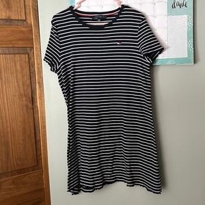 Worn twice! It’s a short dress I’m about 5’6 doesn’t go past my knees.